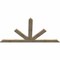 Ekena Millwork Saratoga Rough Sawn Timber Gable Bracket, Douglas Fir, 96"W x 52"H x 2"D x 6"F, 13/12 Pitch GBW096X52X0206SAR00RDF - alternate 3